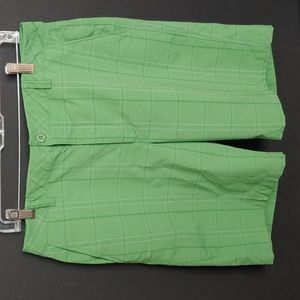 UA Under Armour Performance Shorts Green Plaid 33 Men's